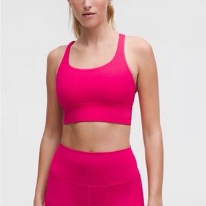 Lululemon Athletica Longline Energy bra, size 10, color “passionate”